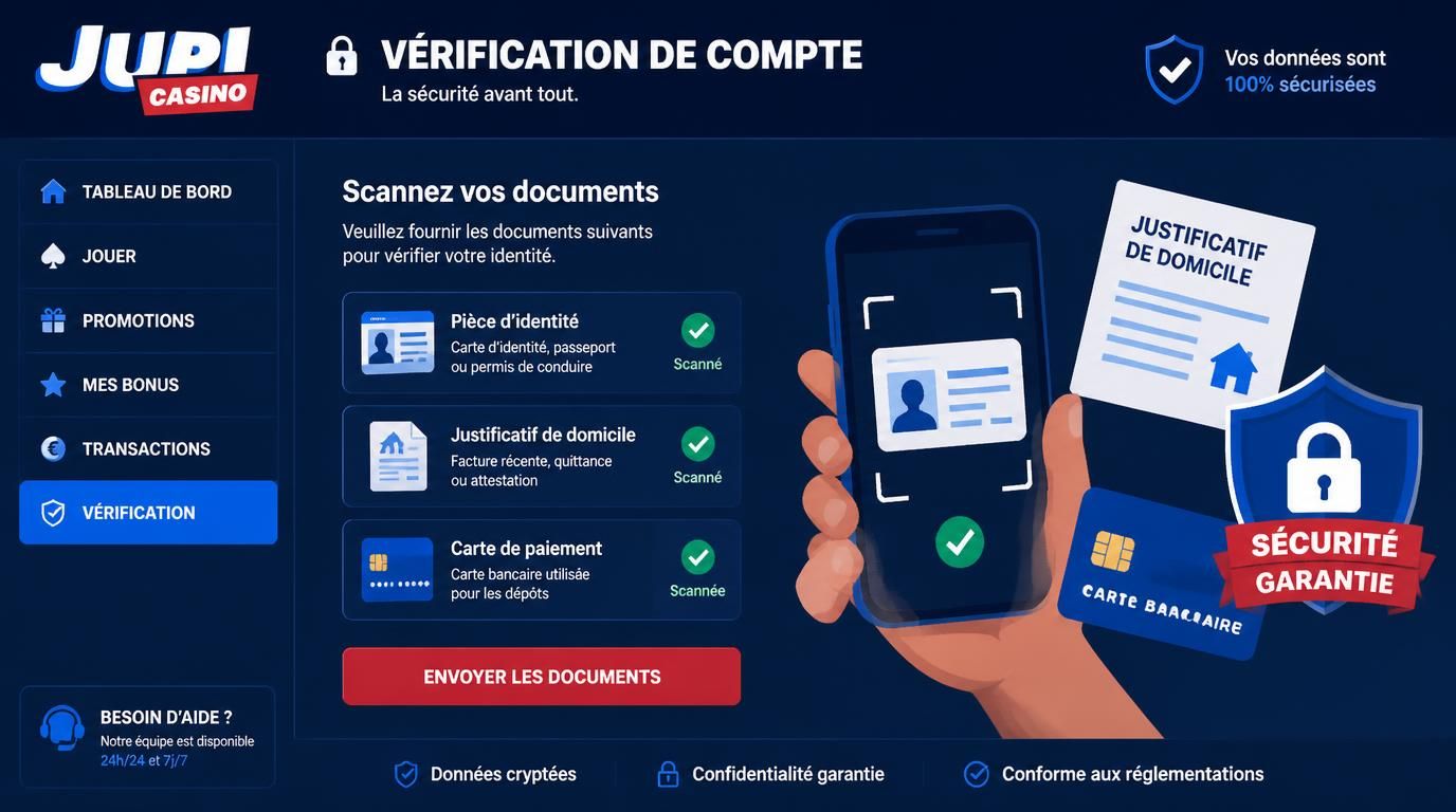 Documents de vérification avec bouclier de sécurité
